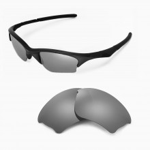 Walleva Titanium Mirror Coated ISARC Polarized Replacement Lenses for Oakley Half Jacket XLJ Sunglasses 